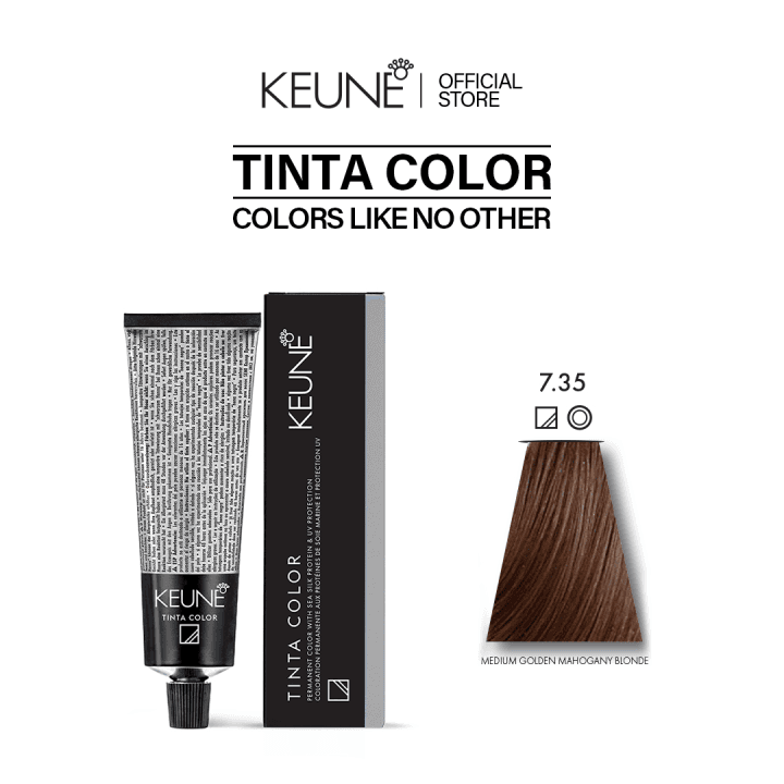 Keune Tinta Color 7.35, Medium Golden Mahogany Blonde 60Ml