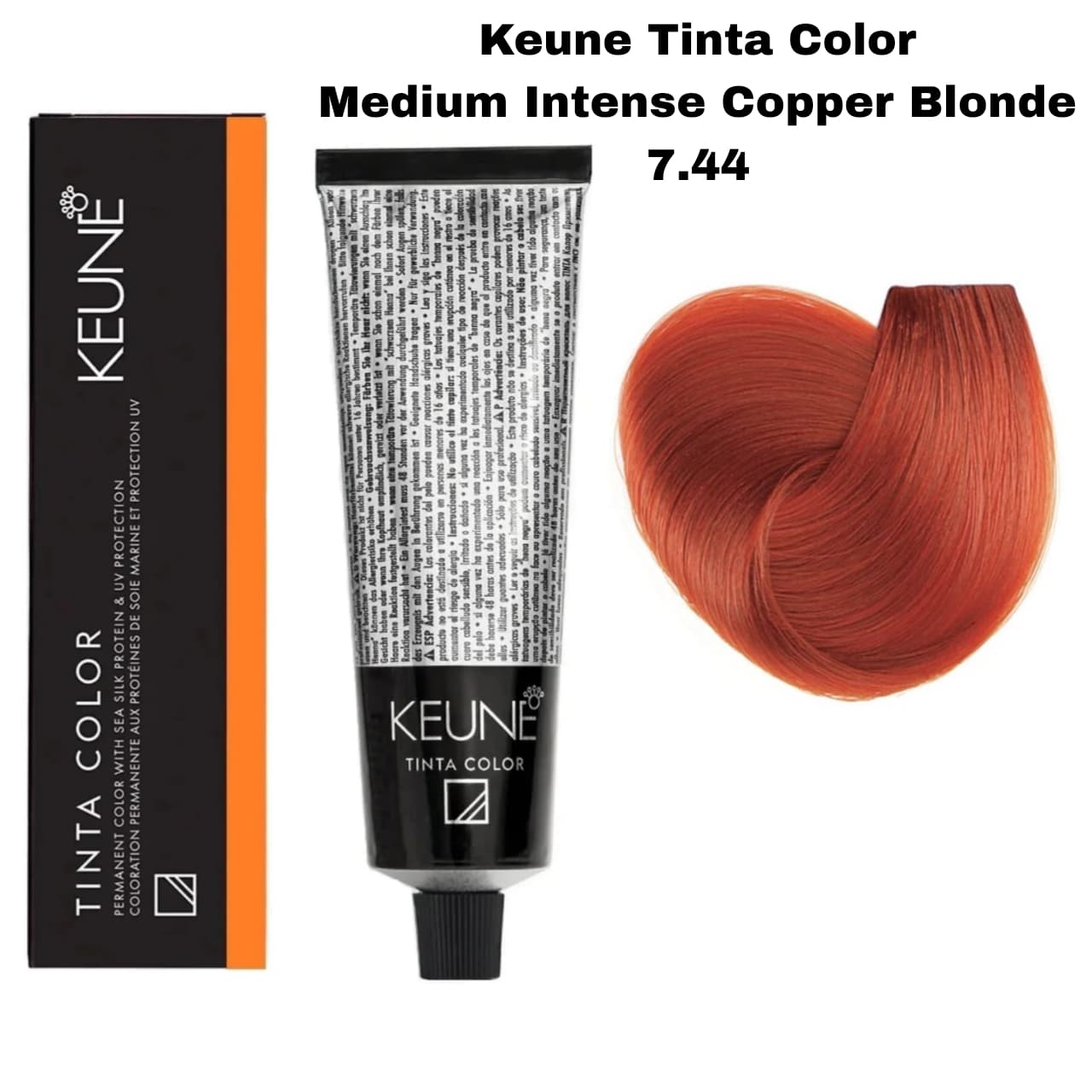 Keune Tinta color 7.44, medium intense copper blonde 60ml